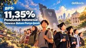 Satu dari Sepuluh Warga Indonesia Belum Punya Ijazah, Ini Kata Data BPS